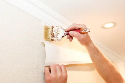 Pose de papier peint à Champagne-et-Fontaine — revêtements muraux et toiles de verre